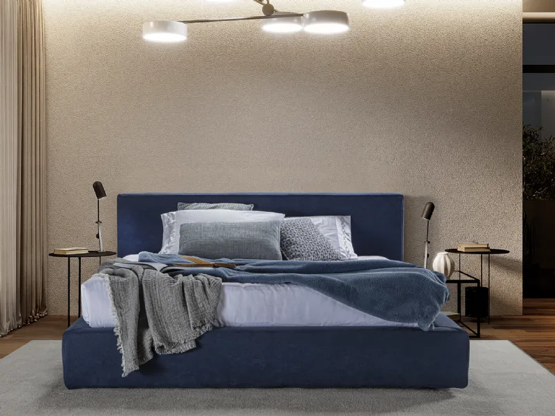Letto matrimoniale imbottito Miami di Flexstyle