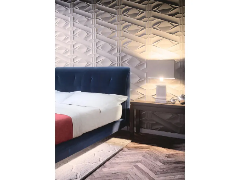 Letto in tessuto Tulipano di Midsummer Milano