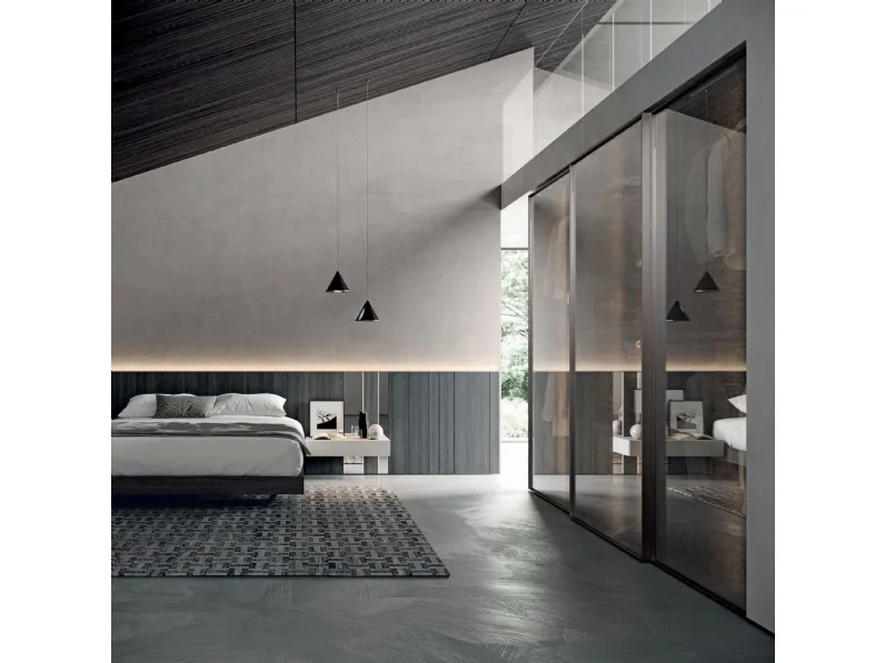 Letto Mill con testiera boiserie 01 di Tumidei