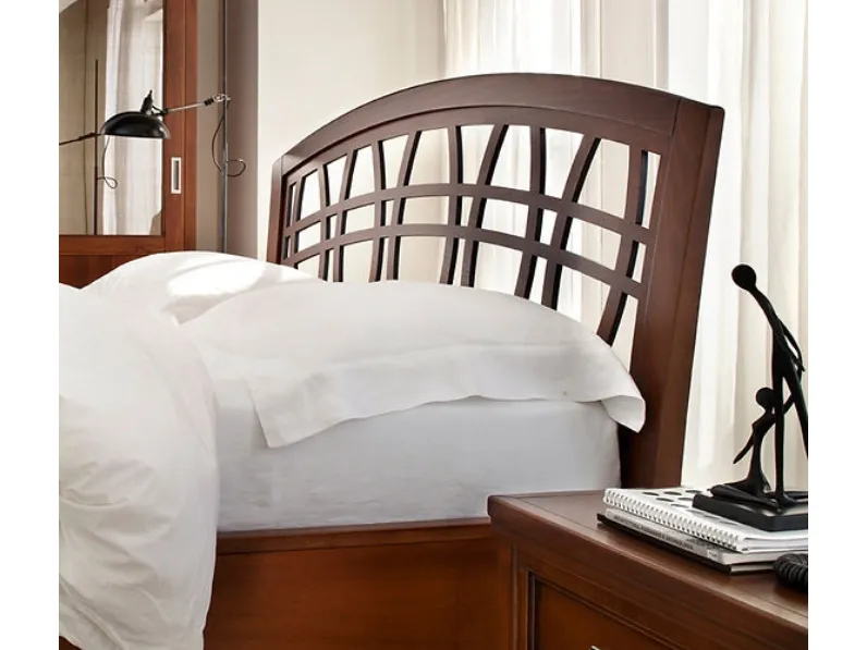 Letto in legno con testiera Mira di Fasolin