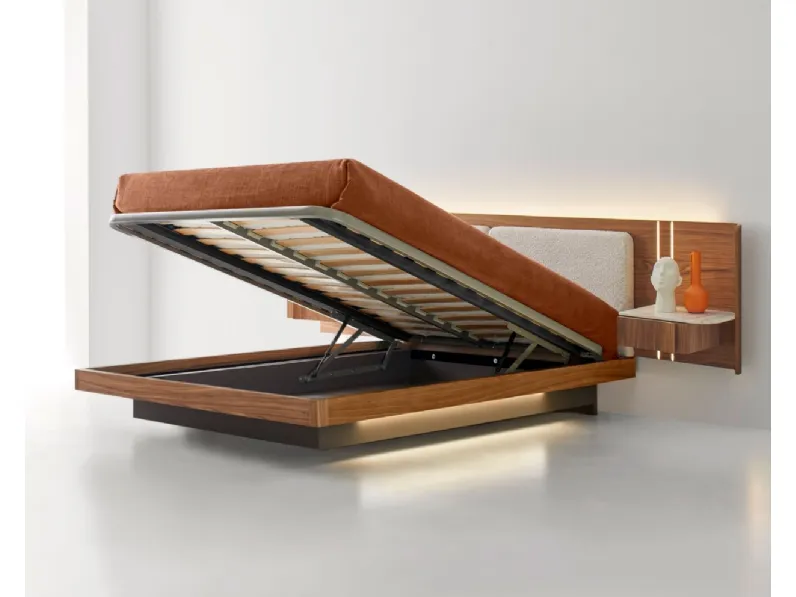 Letto Book Fluttuante con box contenitore di Modesign