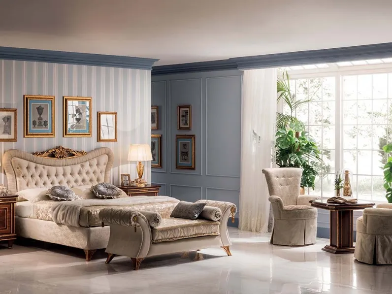 Letto Modigliani in tessuto di Arredoclassic