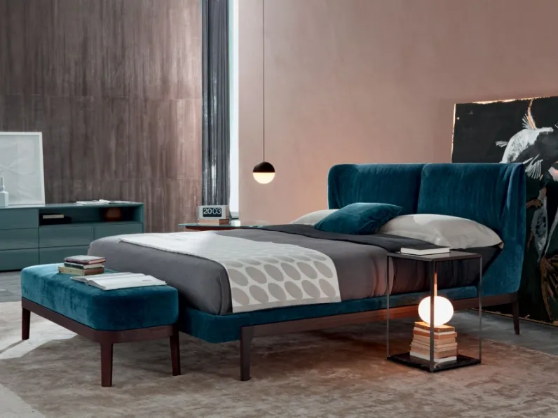 Letto con testiera avvolgente Fulham di Molteni&C