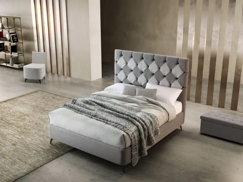 Letto con testiera Mosaico di Stilfar Italia