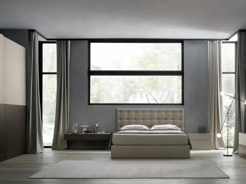 Letto con box contenitore Moon di Murobianco