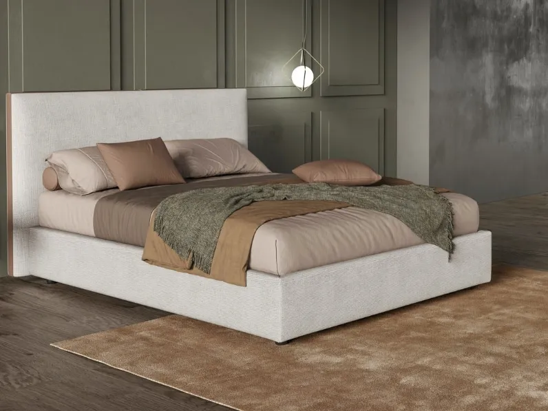 Letto Narciso con testiera lineare di Novaluna