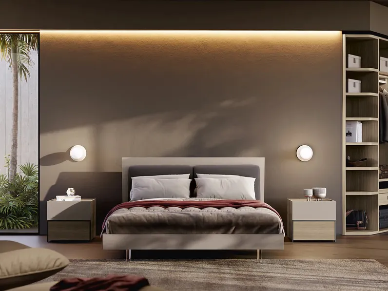 Letto con testiera Navona Soft di Febal Casa
