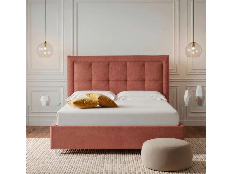 Letto Nereide in tessuto imbottito di Rinaldi Group