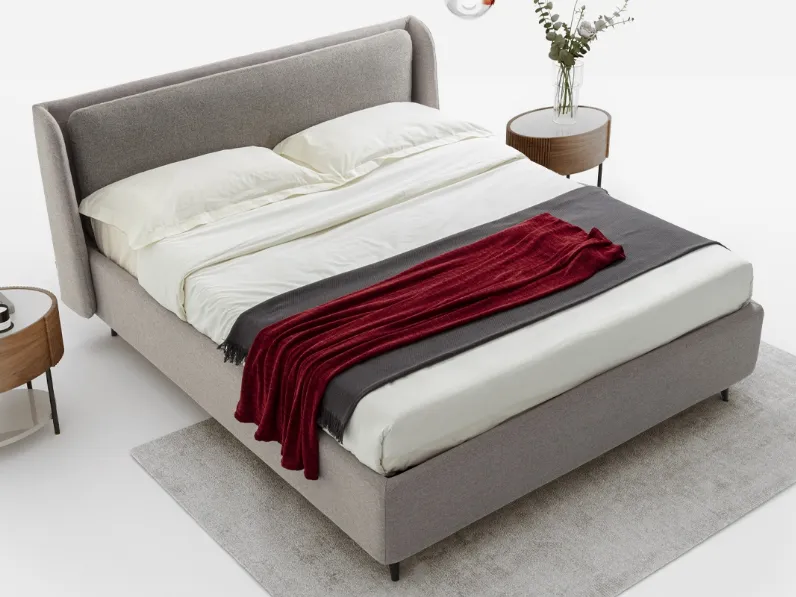 Letto in tessuto con contenitore Nevis di Rimar