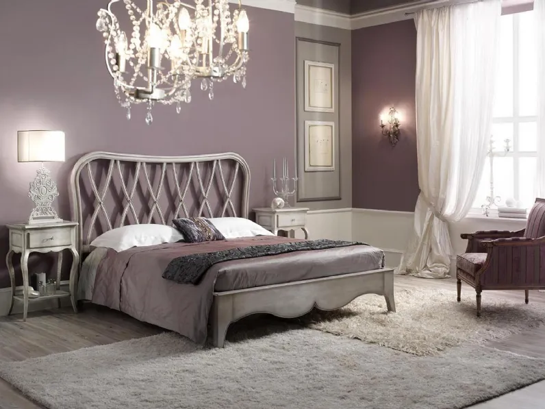 Letto in legno con testiera Night Collection 06 di Busatto