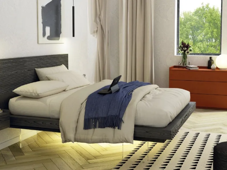 Letto Nova Fly Antracite in Frassino di Imba Srl