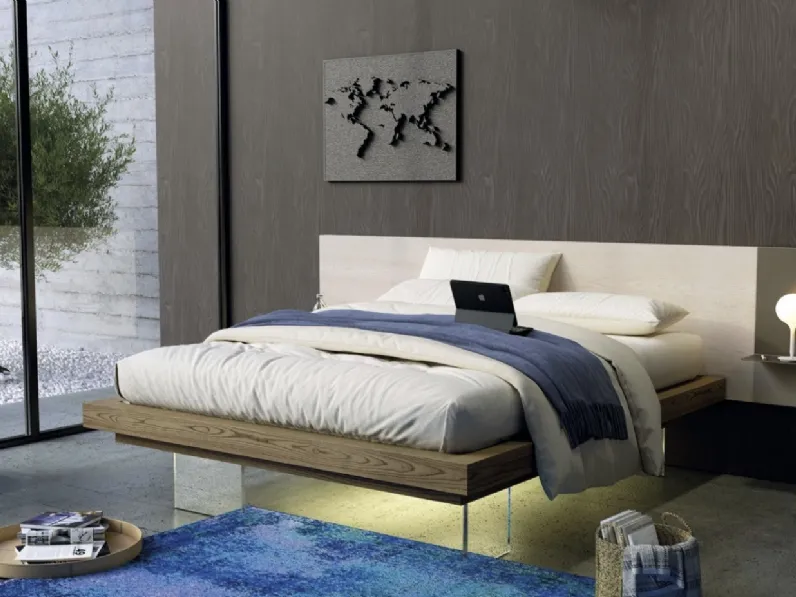 Letto Nova Fly Terra e Seta in frassino di Imba Srl