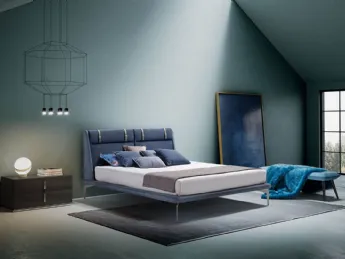 Il letto Firenze di Novaluna unisce design elegante e comfort superiore.