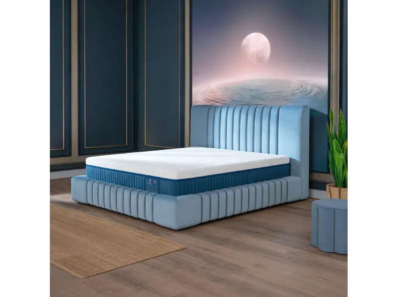 Letto Nuvola in tessuto imbottito di Rinaldi Group