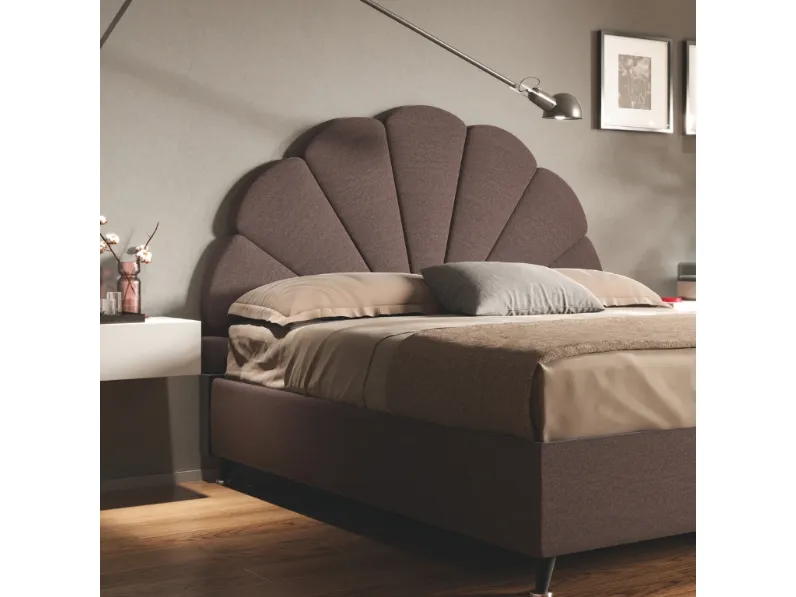 Letto con testiera Oceania di Baiardi
