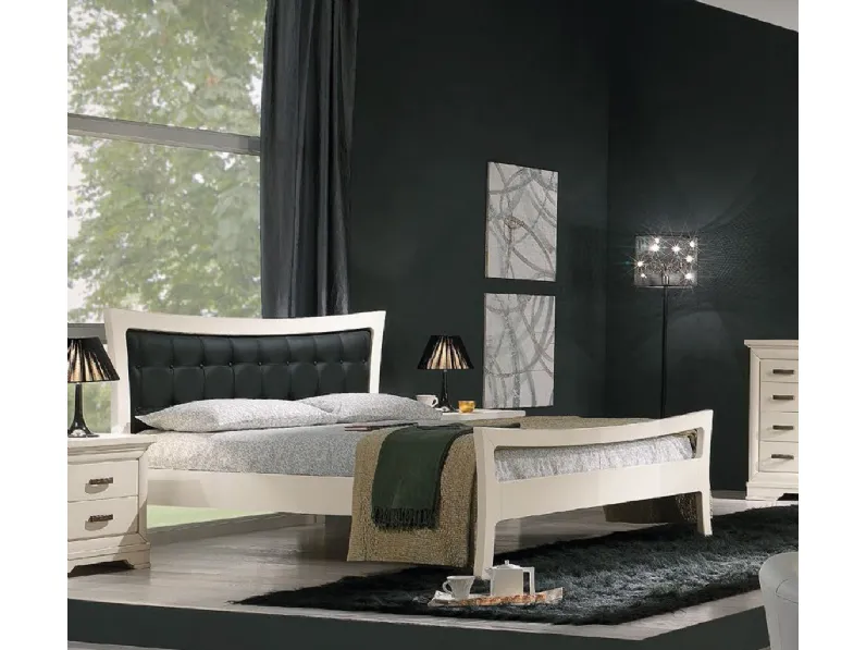 Letto Origami FMG035 con testiera imbottita di Betamobili