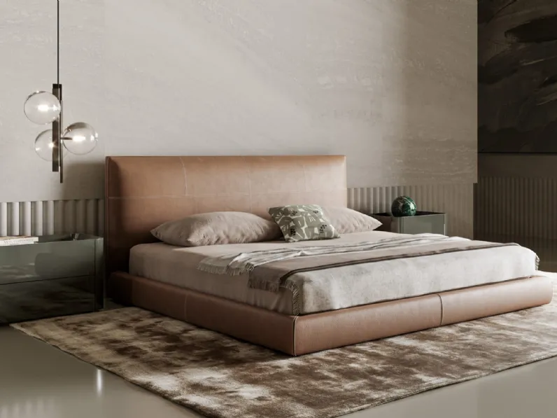 Letto in pelle Oris di Bonaldo