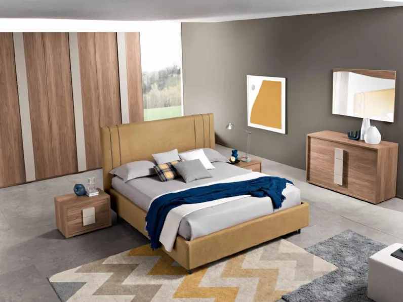 Letto in tessuto Oxford di Gierre Mobili