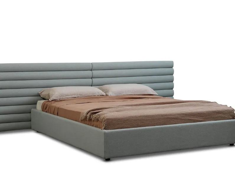 Letto in tessuto Pan Flute con testiera importante di Saba