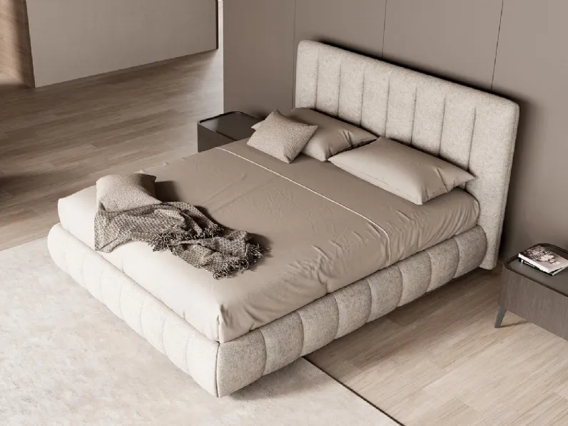 Letto imbottito Panama di Novaluna