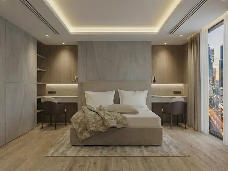 Letto con box contenitore Panarea di Horm