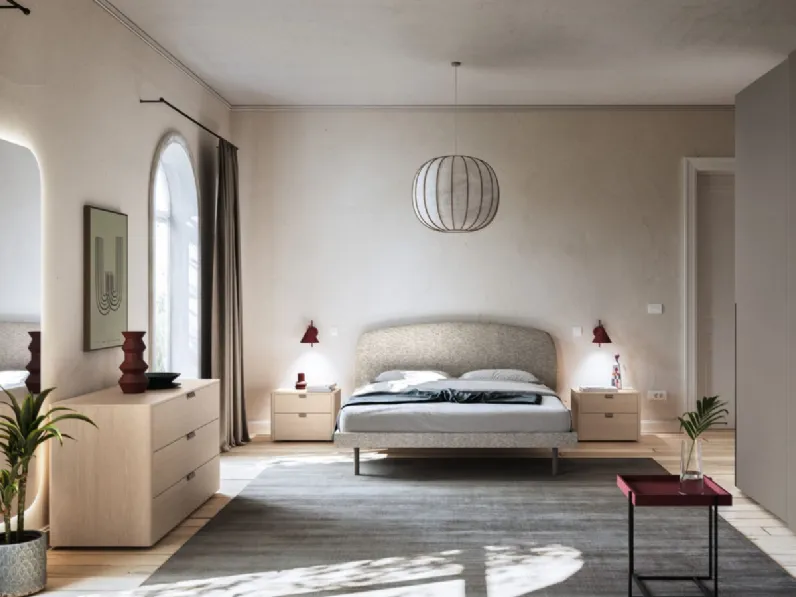 Letto in tessuto imbottito Park Night 22 di Orme