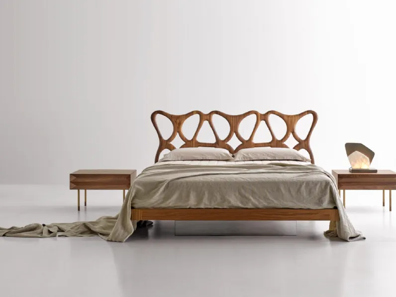 Letto in legno con testiera Pedrera Fluttuante di Modesign