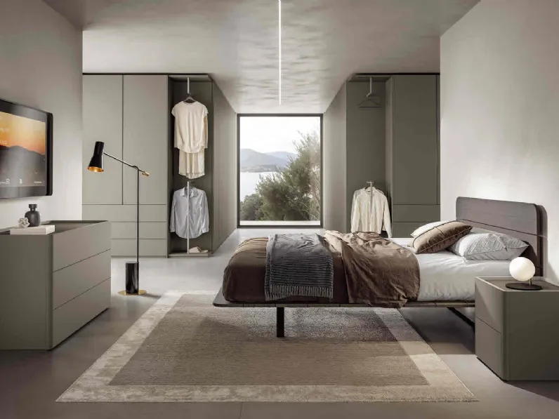 Letto in legno laccato Pinot di Veneran