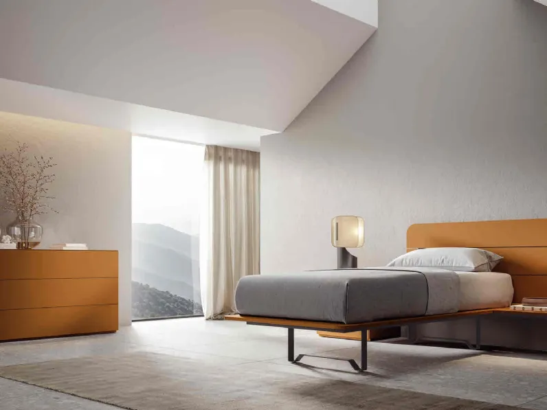 Letto in legno laccato Pinot di Veneran