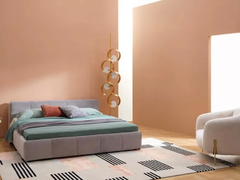 Letto imbottito Pixel Box di Saba