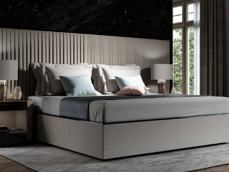 Letto in tessuto Plissé XL con box contenitore di Reflex