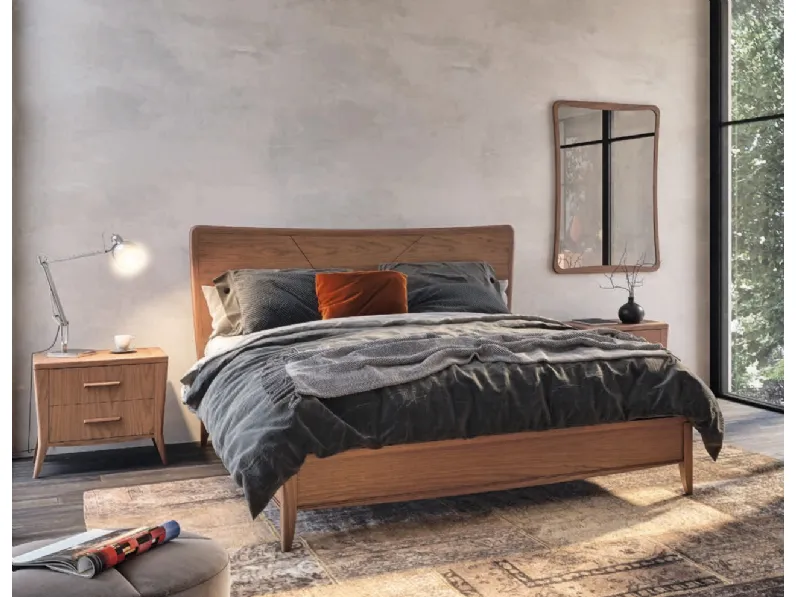 Letto Rails in frassino MAG1312 di Betamobili