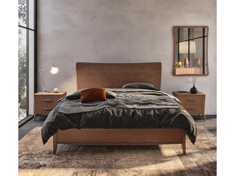 Letto Rails in frassino MAG1312 di Betamobili