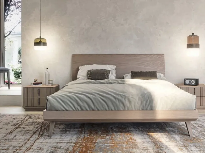 Letto Rails frassino MAG1308 di Betamobili