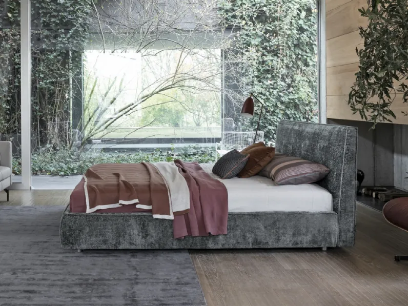 Letto Ray in tessuto di Flexteam