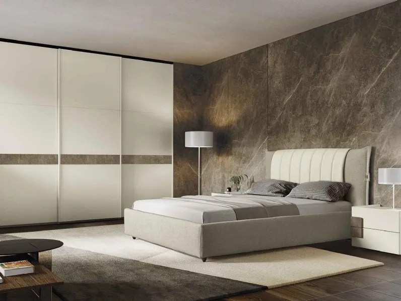 Letto in tessuto con testiera Revenge di Dal Cin