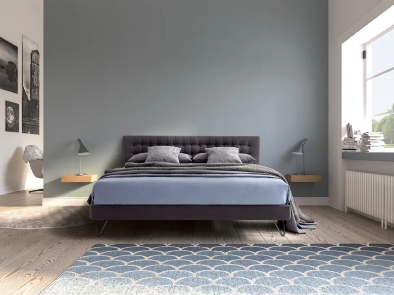 Letto in tessuto imbottito Riflesso di Confort Line