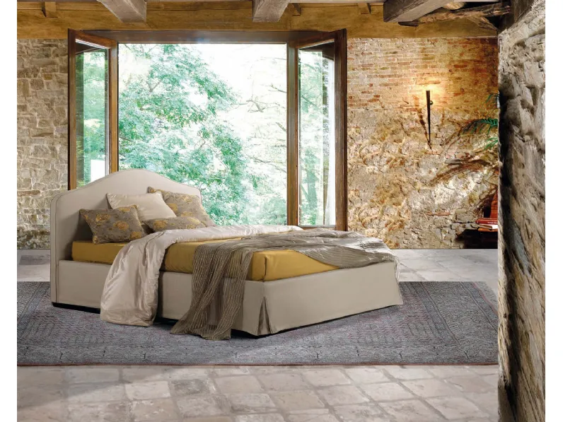 Letto matrimoniale con contenitore Romantico di Lettissimi