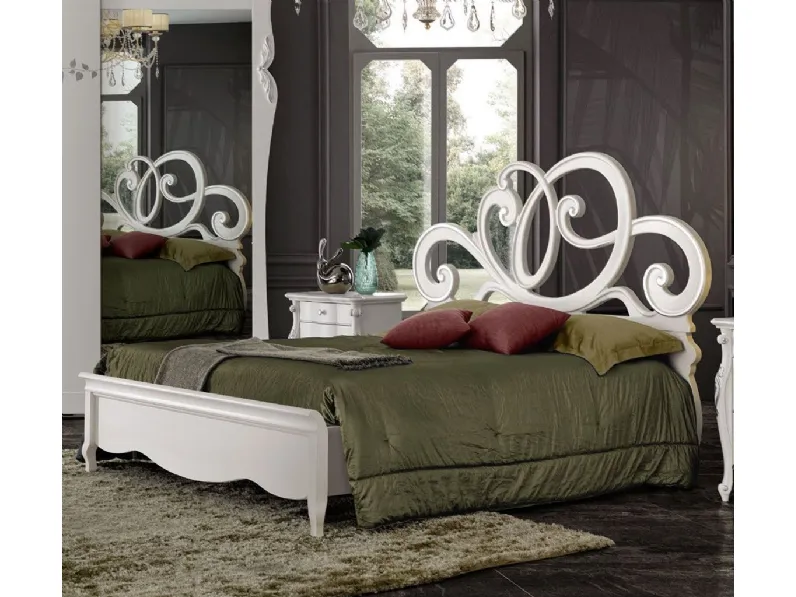 Letto Rose FMG2142 con testiera traforata di Betamobili