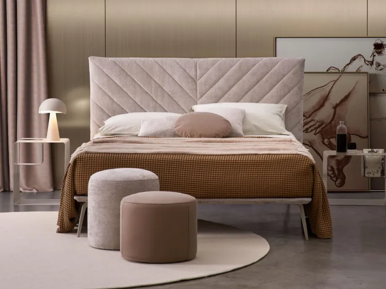 Letto in tessuto Narciso di Rosini Night