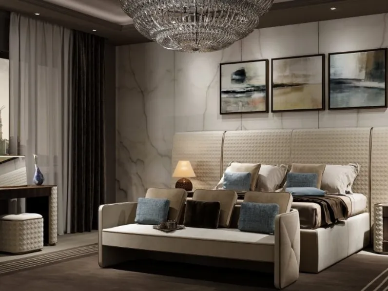 Letto con testiera alta San Marco XL di Reflex