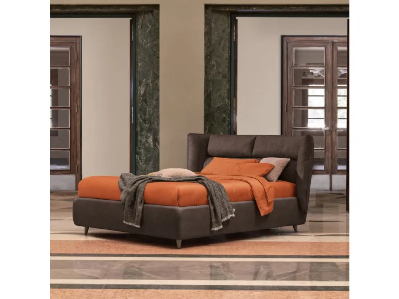 Letto matrimoniale in pelle Sandi di Dorelan Letti