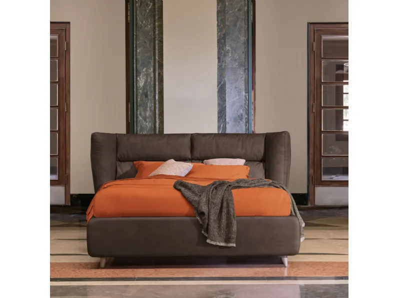 Letto matrimoniale in pelle Sandi di Dorelan Letti