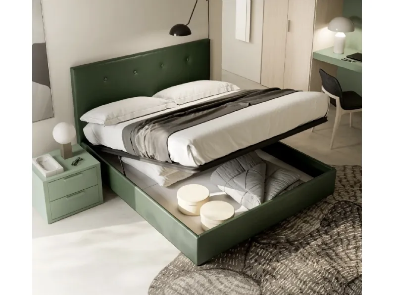 Letto matrimoniale Eros con contenitore di SantaLucia