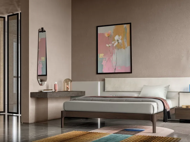 Letto con testiera Scacco di SantaLucia