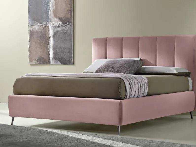 Letto Sax con box contenitore di Susan imbottiti