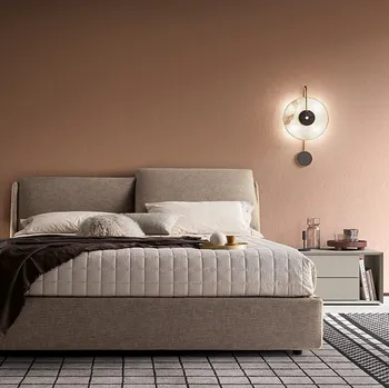 Letto in tessuto imbottito Seattle di Kico