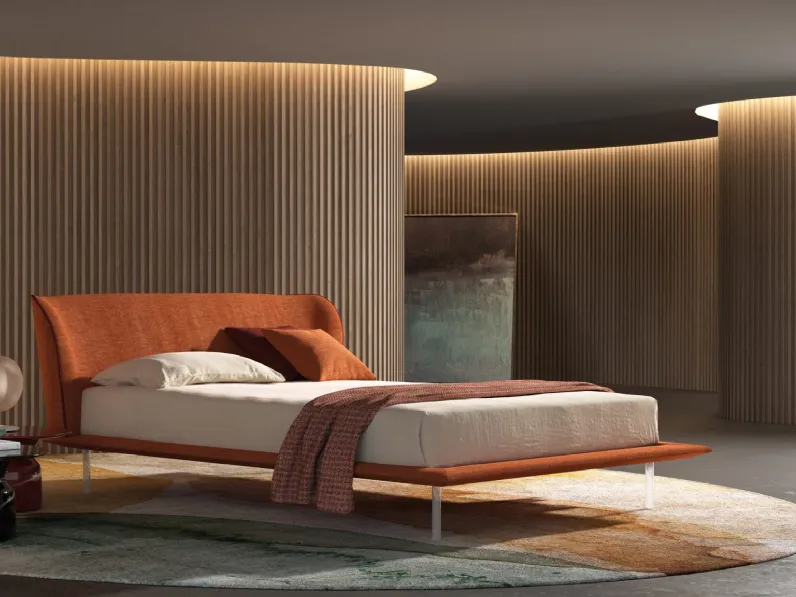 Letto in tessuto Shell di Biba Salotti