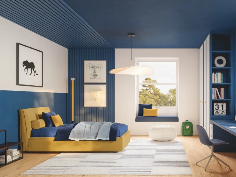 Letto singolo con box contenitore Ada di Twils