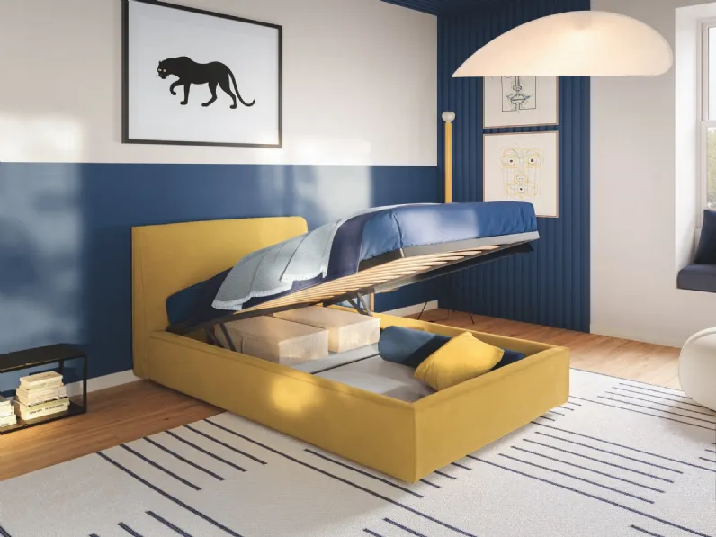 Letto singolo con box contenitore Ada di Twils